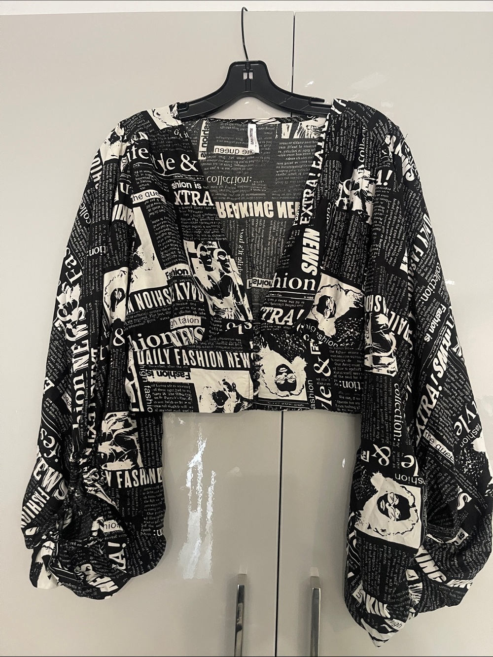 Live 4 Truth Black & White Newspaper Print Jacket
